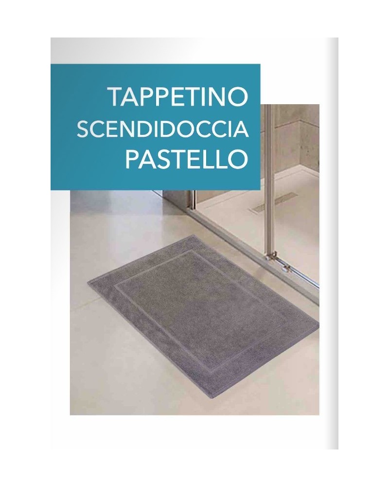 Tappeto bagno in tinta unita serie Pastello