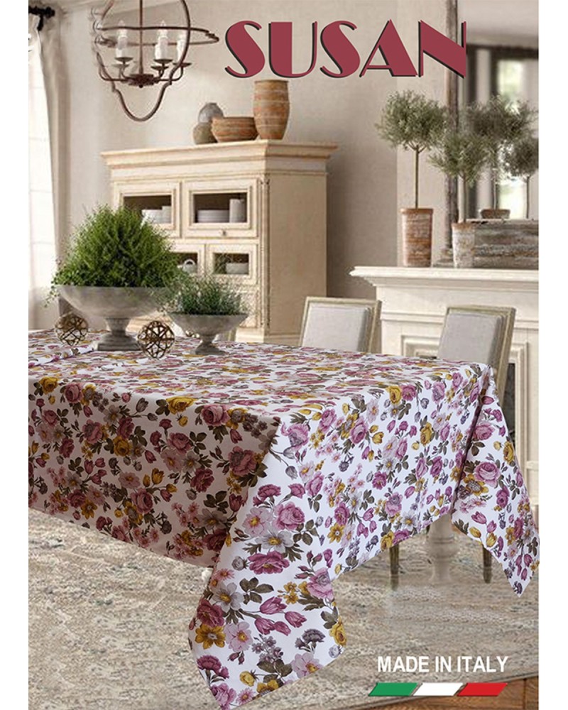 Tovaglia in puro cotone fantasia Susan