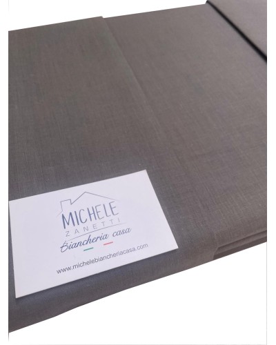 Completo lenzuola in tinta unita, moltissimi colori disponibili, in puro cotone, prodotto italiano