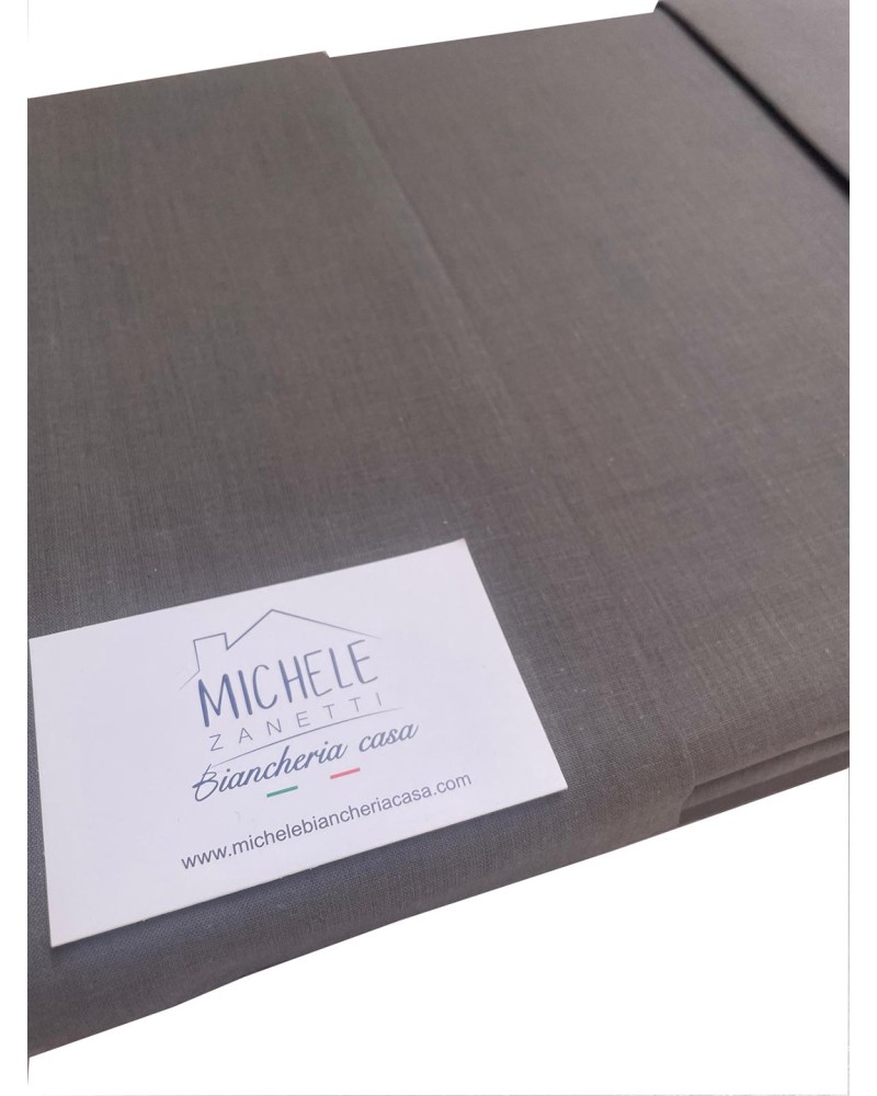 Completo lenzuola in tinta unita, moltissimi colori disponibili, in puro cotone, prodotto italiano