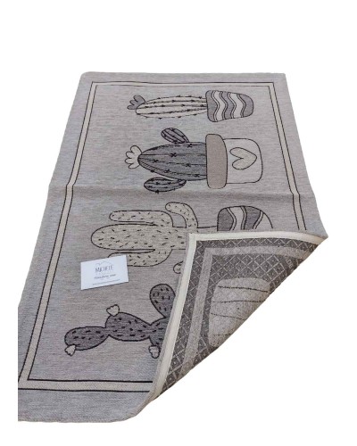 Tappeto in ciniglia con base antiscivolo serie Cactus per la cucina