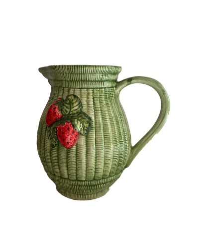 Brocca in Ceramica Dipinta a Mano – Fragole